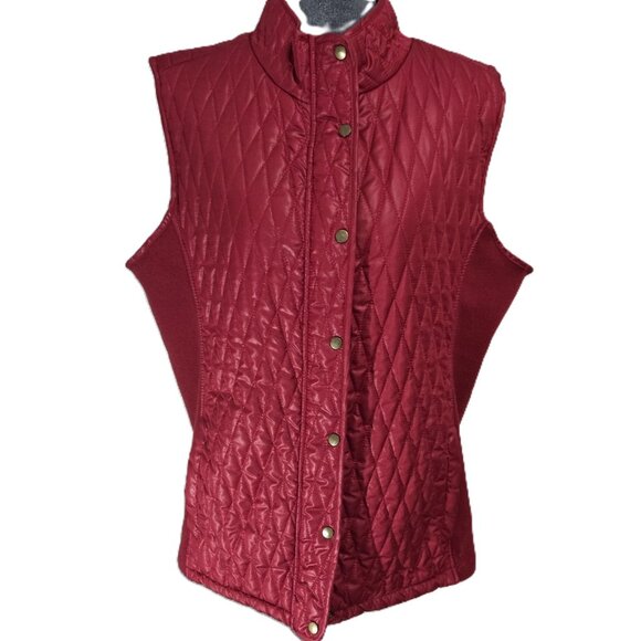 Great Northwest Indigo Red Quilted & Ribbed Vest Size XL - Picture 1 of 8